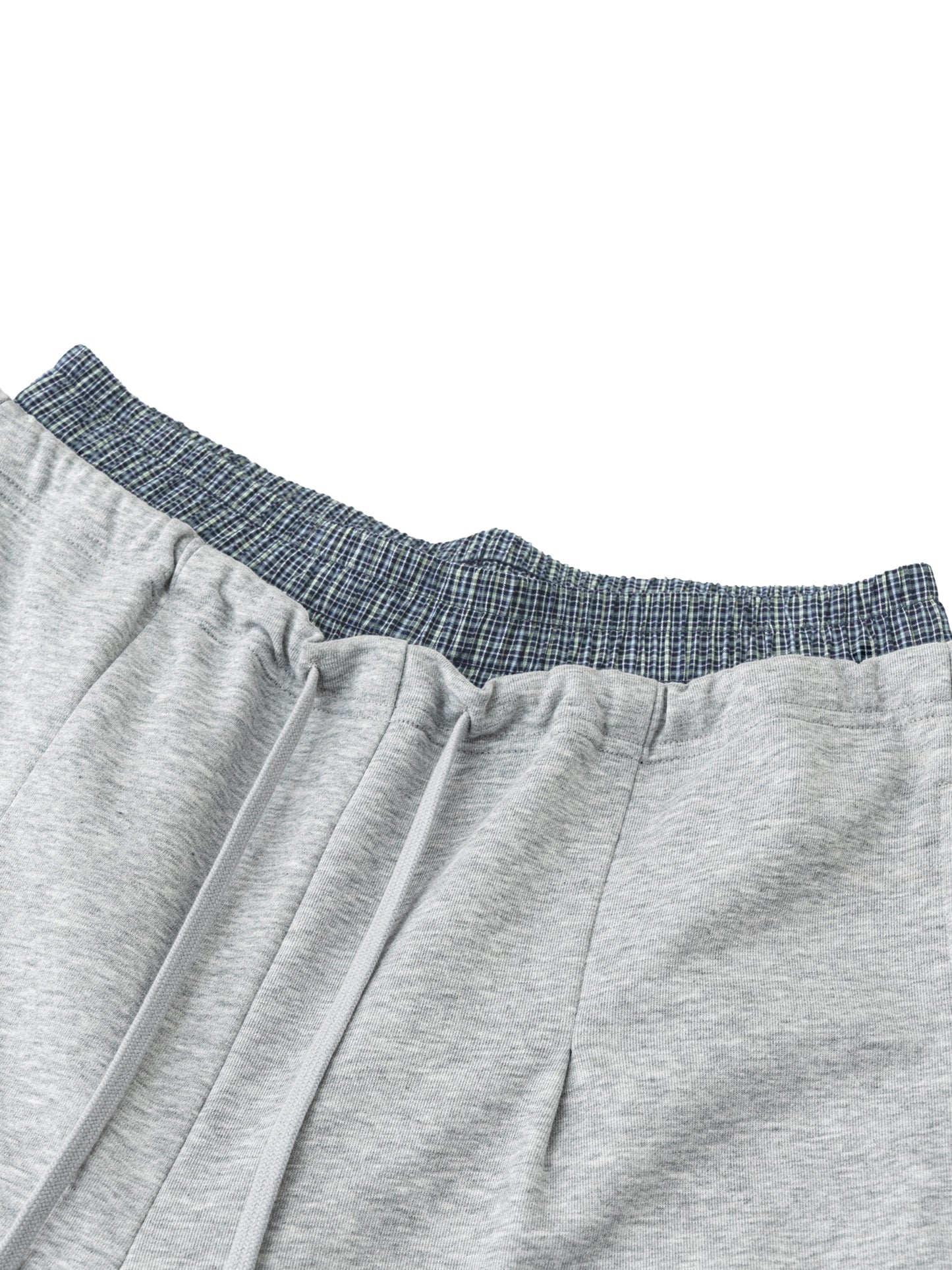 Plaid Waist Sweatpants