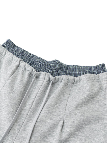 Plaid Waist Sweatpants