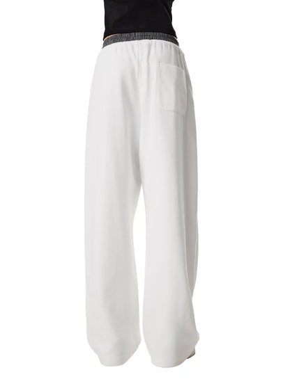 Plaid Waist Sweatpants